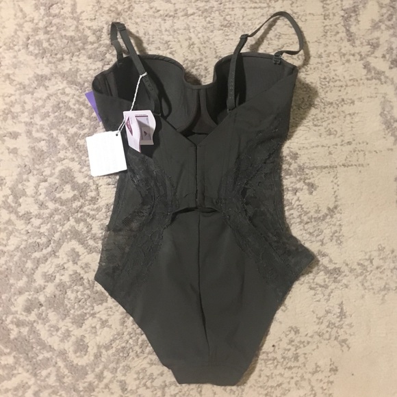 La Perla lace panel Bodysuit,sz 1,32C, Olive, NWT - Picture 6 of 8